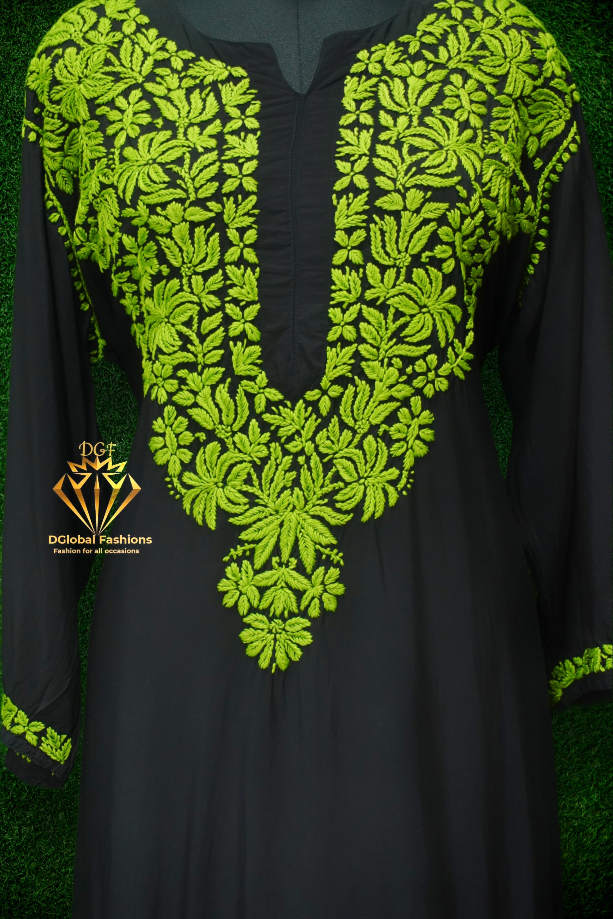 Lucknowi Chikankari Modal 3D Kurti