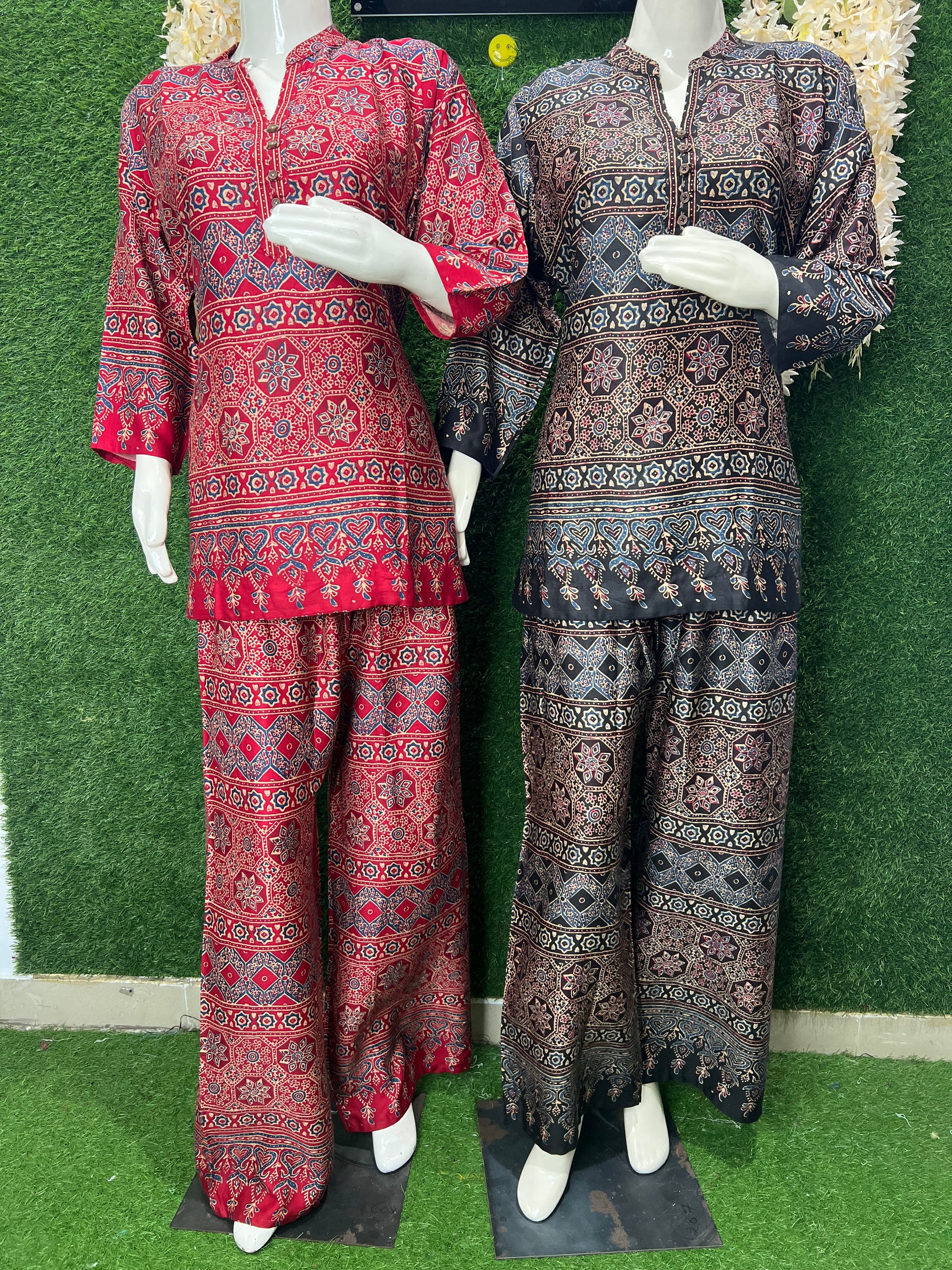 Ajrakh Print Co-Ord Set | Ethnic Suit for Women