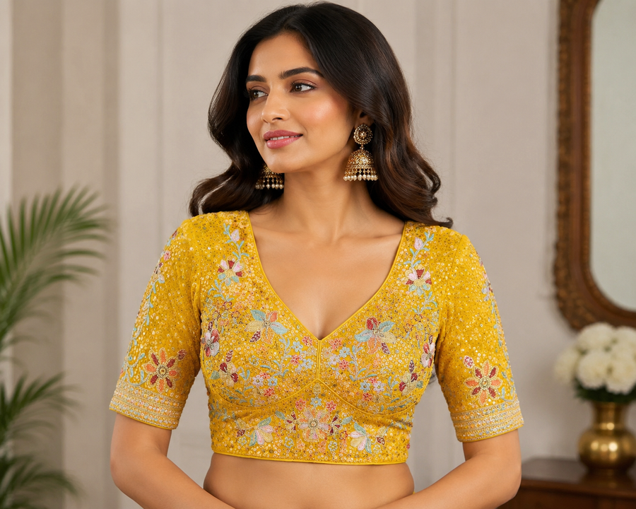 Georgette Embroidered Blouse