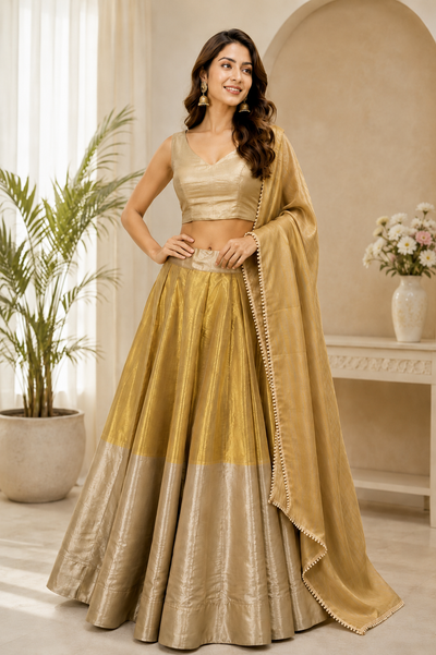 Banarasi Lehenga Set with Matching Dupatta