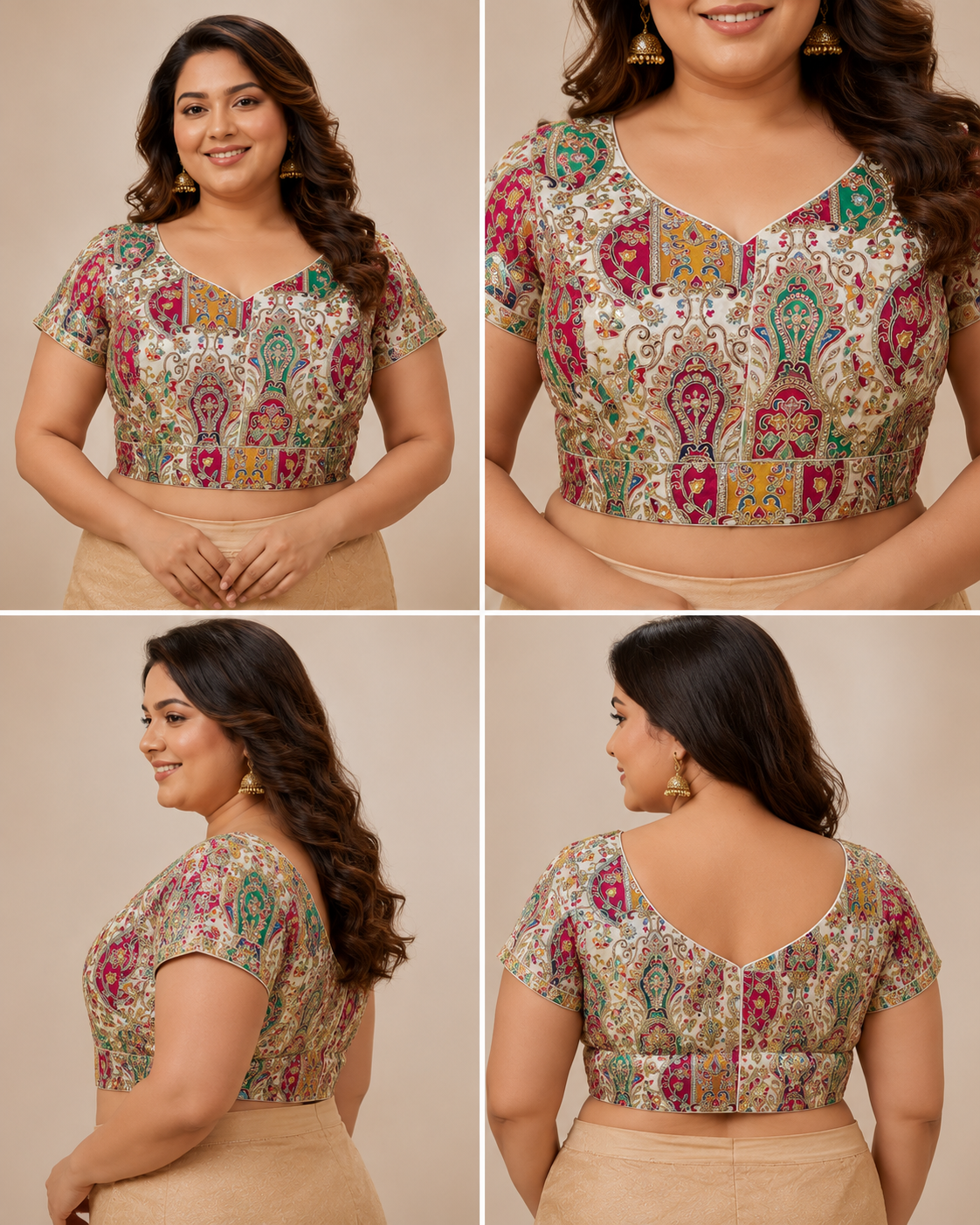 Position Print Designer Blouse for Women