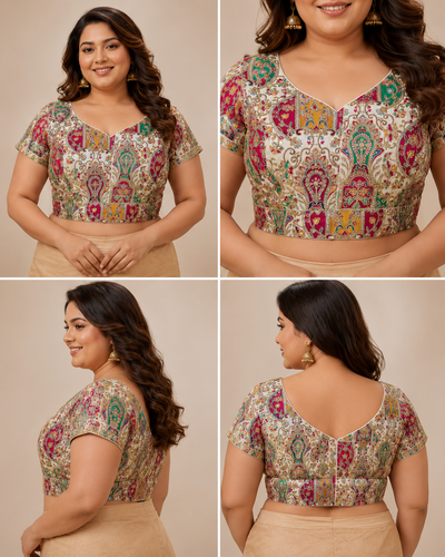 Position Print Designer Blouse for Women