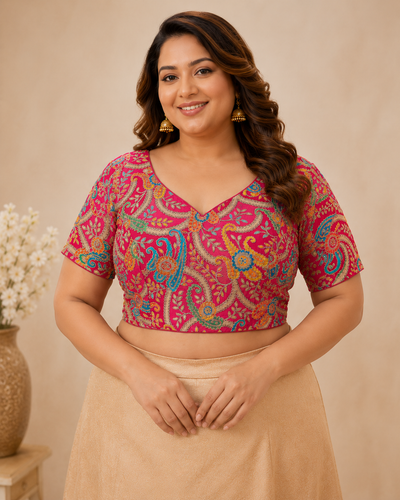 Position Print Designer Blouse for Women