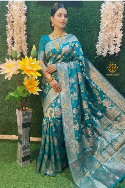 Tilfi Organza Banarsi Saree