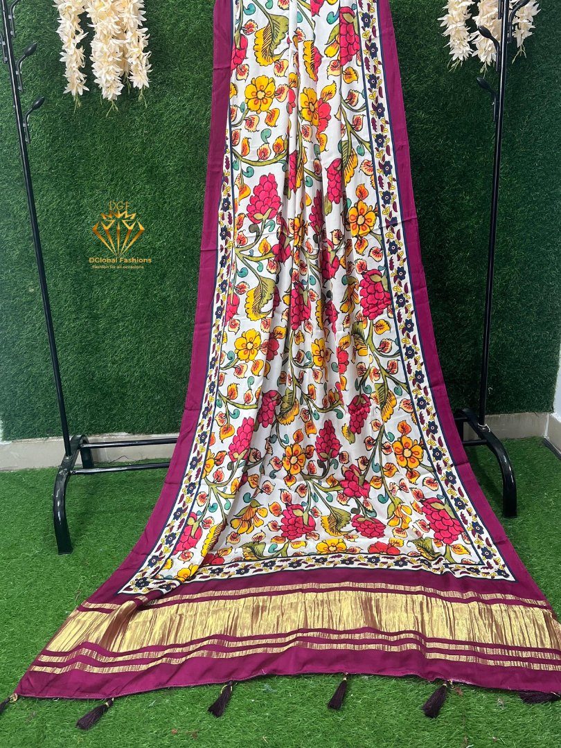 DGlobal Fashions offers a selection of Gaji silk dupattas, each featuring intricate designs and embellishments suitable for festive and traditional occasions.