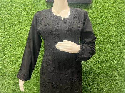 Lucknowi Chikankari Co-Ord Set with Full Jaal Hand Embroidery