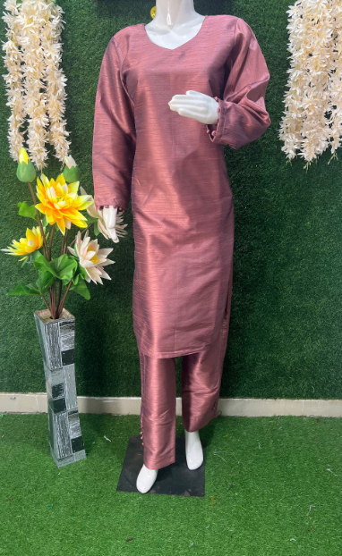 Kosa Silk Kurta Pant Suit Set