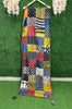 Modal Silk Ajrakh Hand Block Stole with Lining