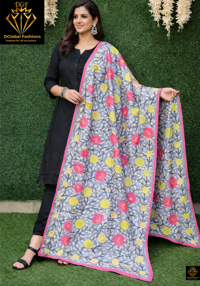 Multi Color Phulkari Handwork Dupatta