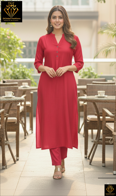 Raw Silk Kurta Pant Set