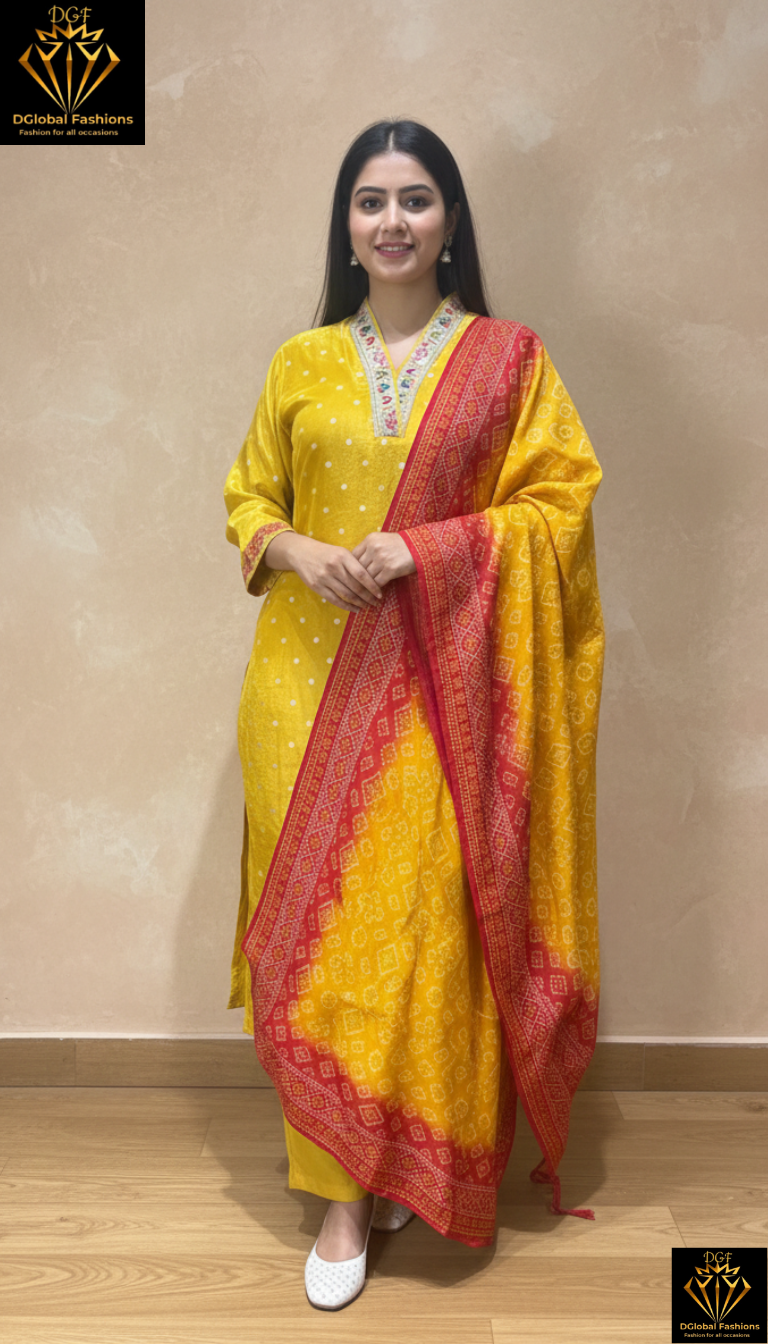 Bandhani suit set