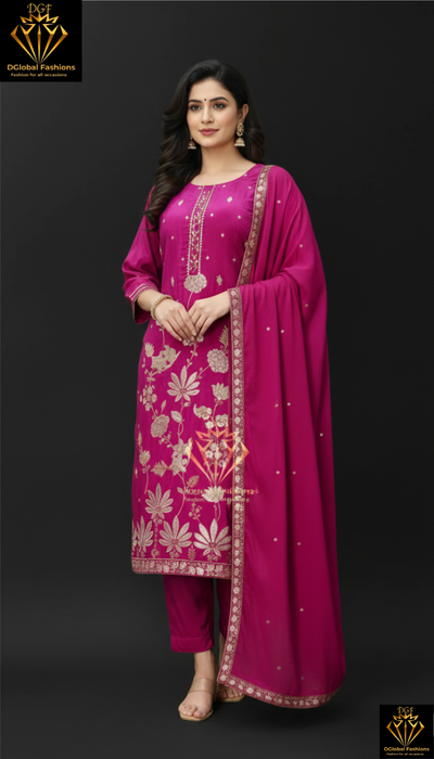 Silk banarasi weaved set