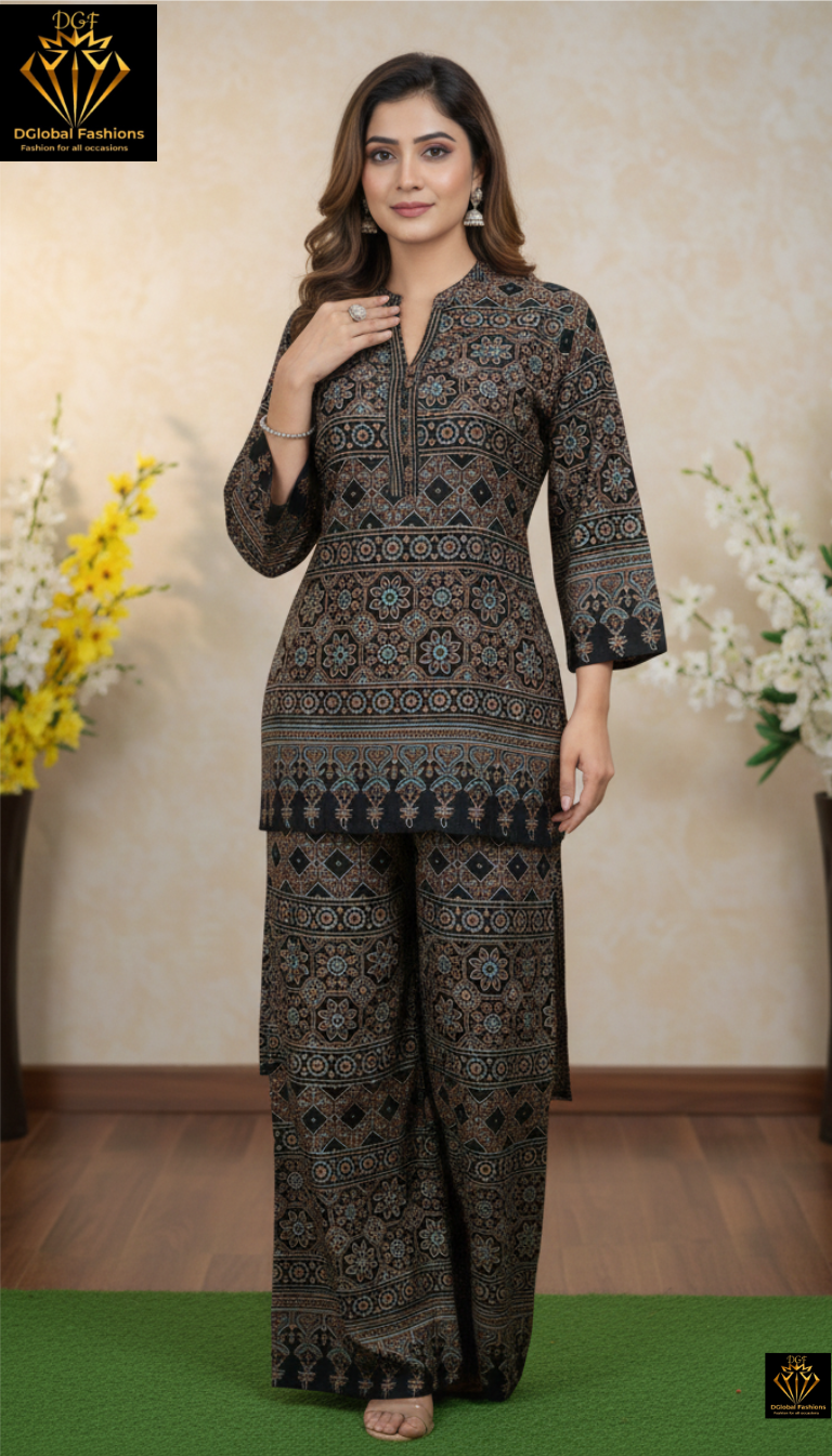Ajrakh Print Co-Ord Set | Ethnic Suit for Women