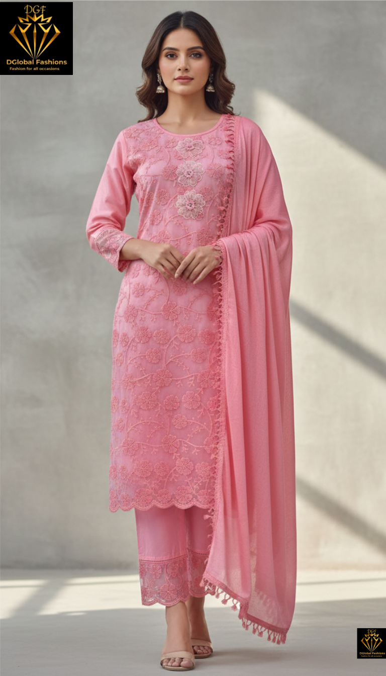 Embroidered suit set