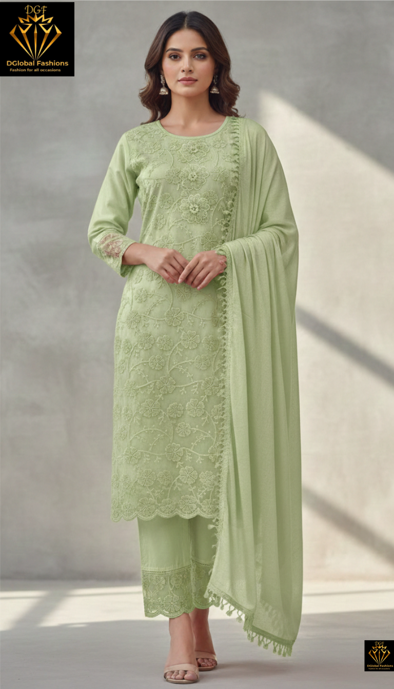 Embroidered suit set