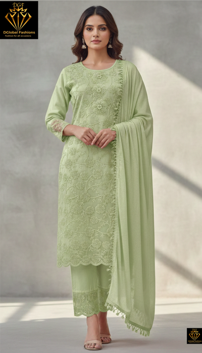 Embroidered suit set