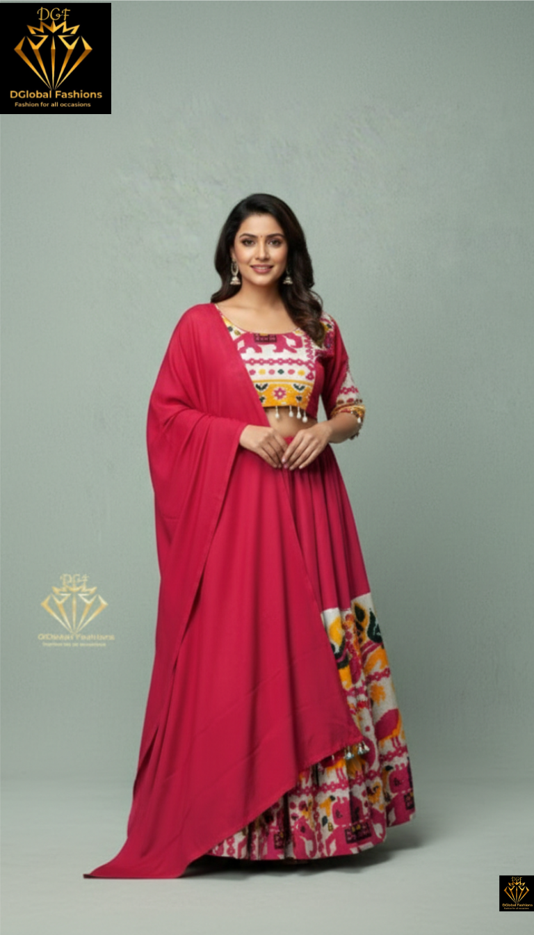 Traditional navratri Lehenga lholi Set