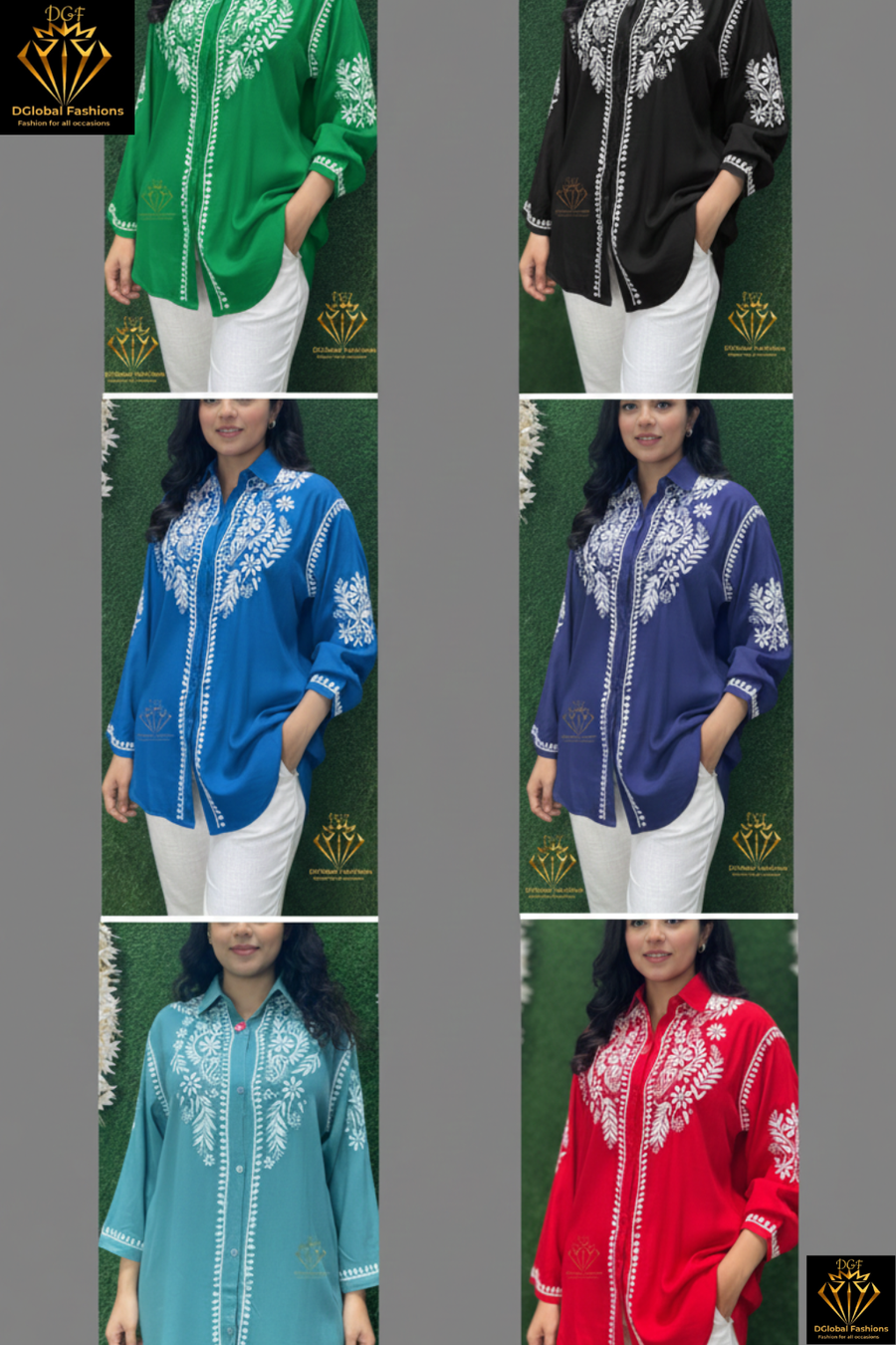 Lucknowi Chikankari Modal Shirt