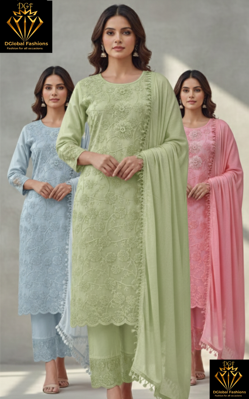 Embroidered suit set