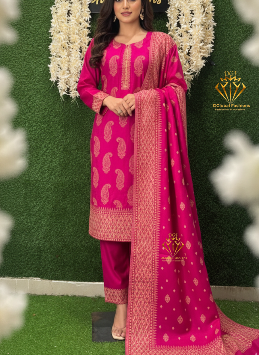 Pashmina Banarasi Weaving Suit Set