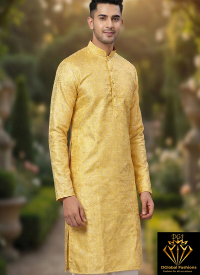 Men’s Festive Jacquard Kurta Pajama Set