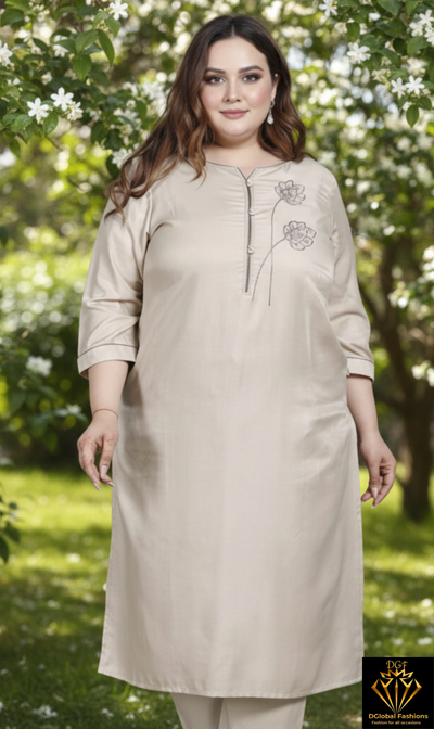 Viscose Blended Kurti Pant Set