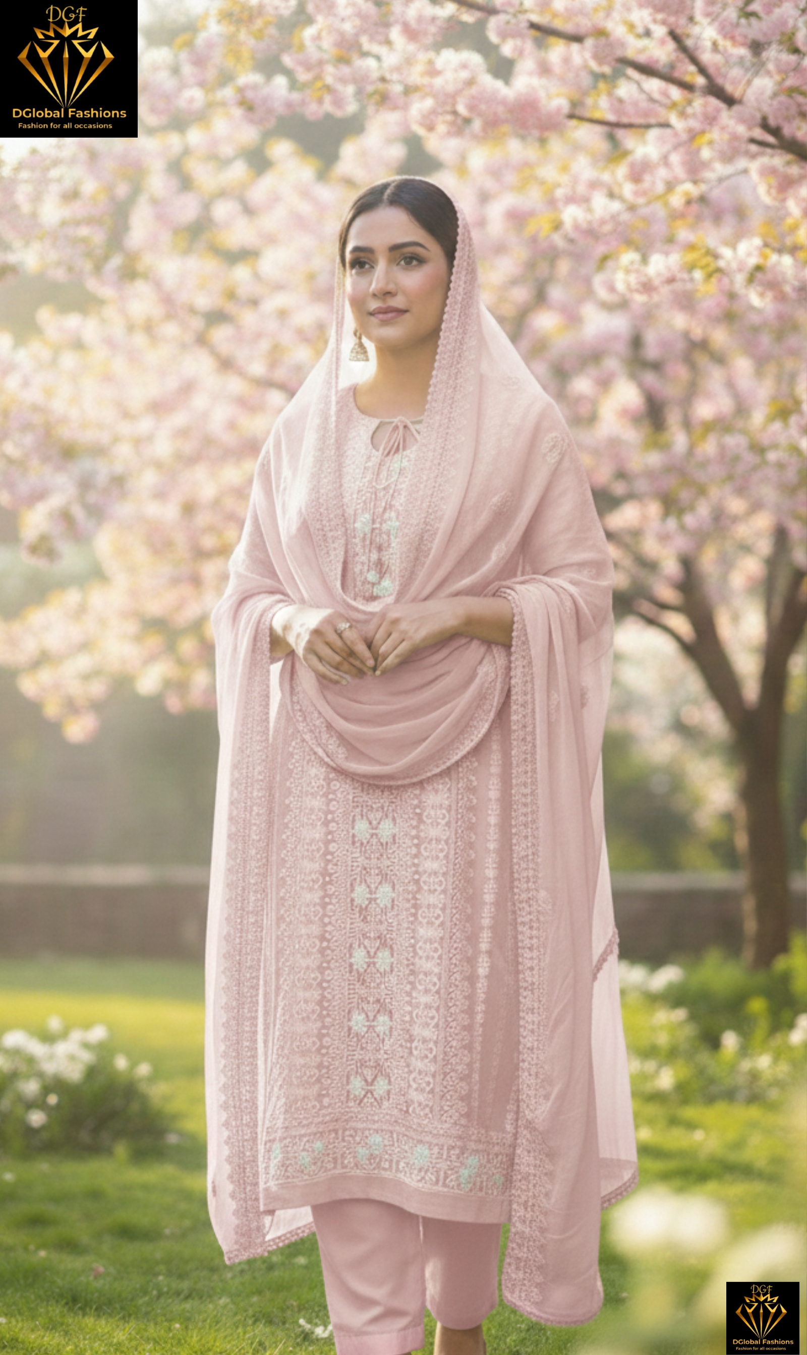 Embroidery Suit Set with Dupatta