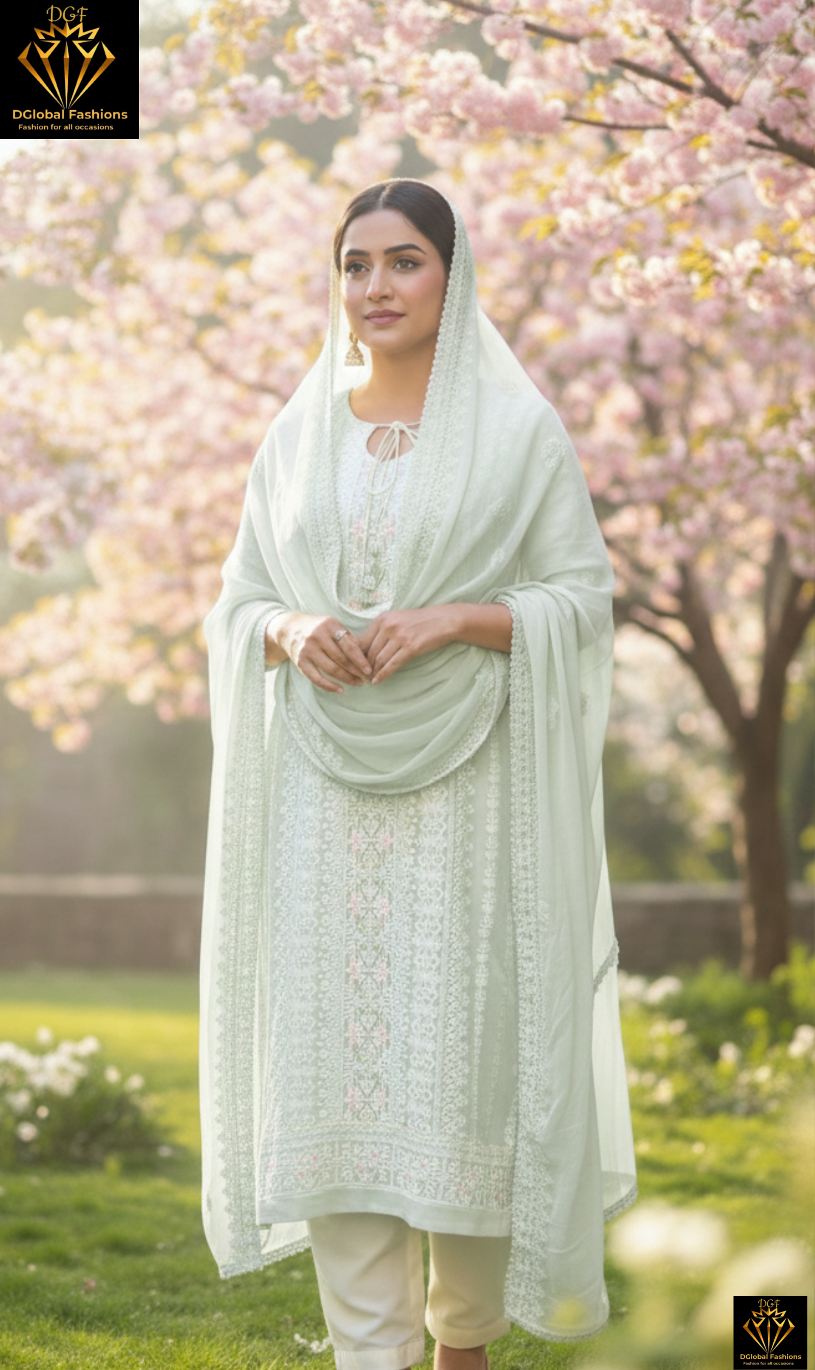 Embroidery Suit Set with Dupatta