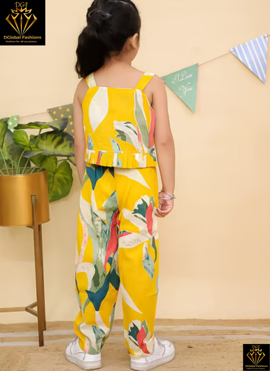 Girls Cotton Sleeveless Co-Ord Set – Comfortable & Stylish Summer Wear