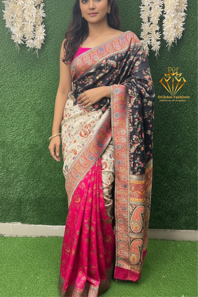 Banarsi Pashmina with Kani Weaved Saree