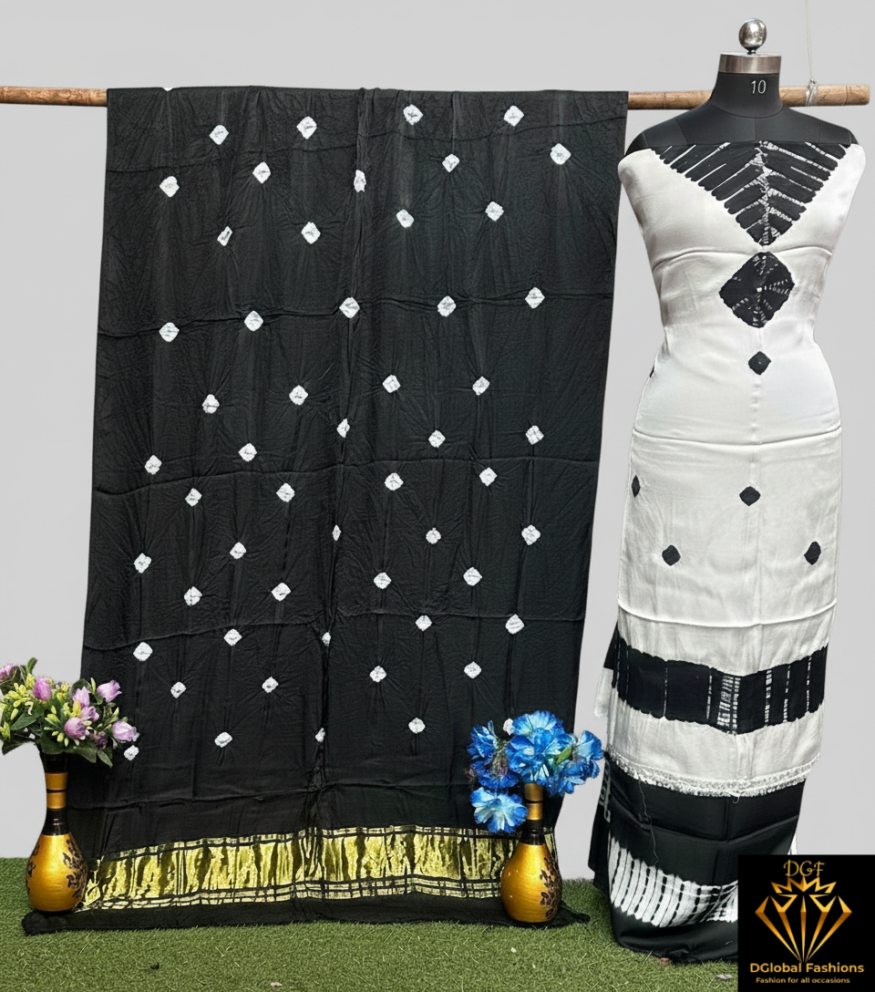 Unstitched Shibori Tie-Dye Suit Set