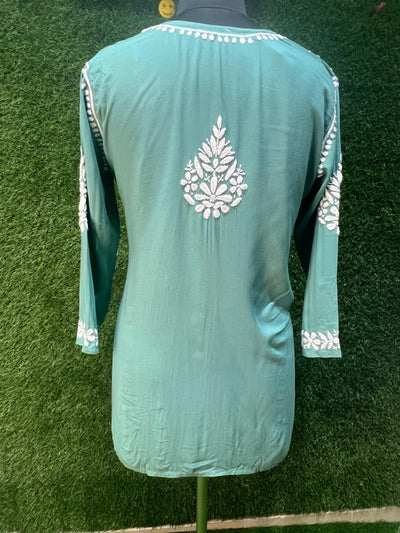 Chikankari modal short top