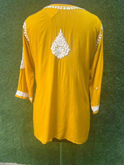 Chikankari modal short top