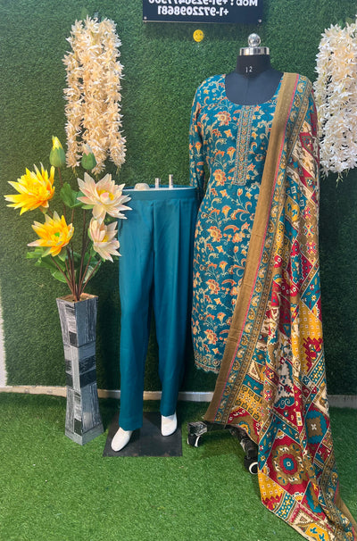 Pashmina winter suit set