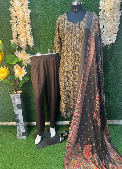 Pashmina winter suit set