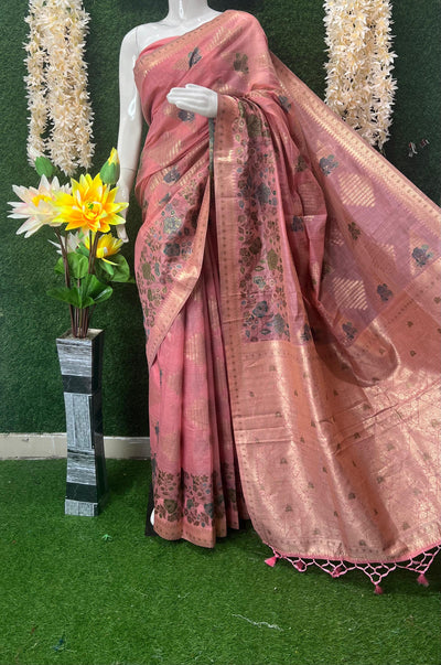 Banarasi Saree with Floral and Zari Weaving