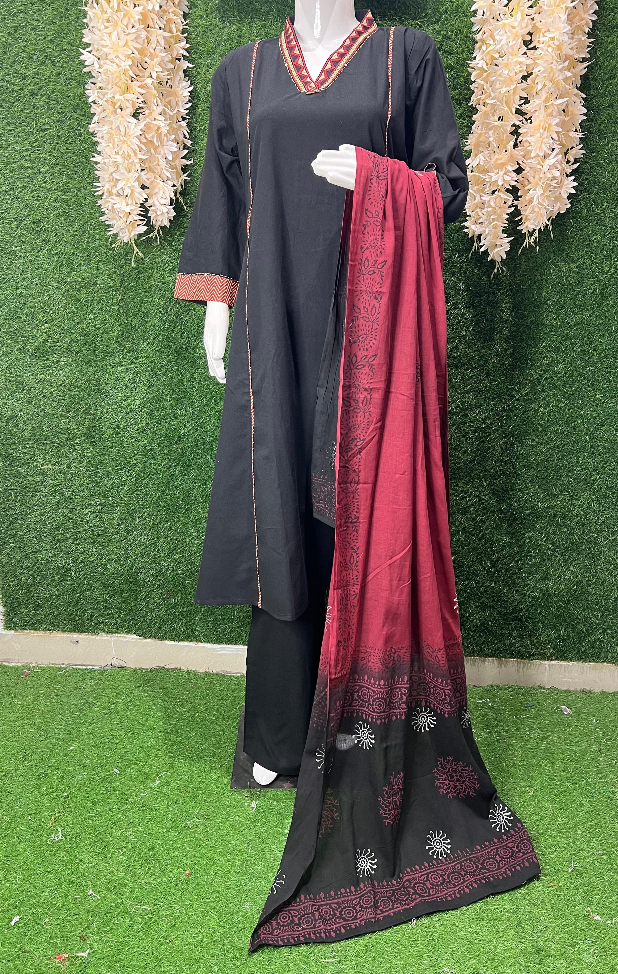 Effortless Elegance: Lightweight & Stylish Cotton Suit Set