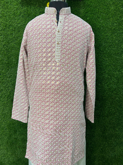 Men’s Kurta Set with Elegant Sequin Work