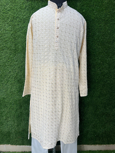 Men’s Kurta Set with Elegant Sequin Work