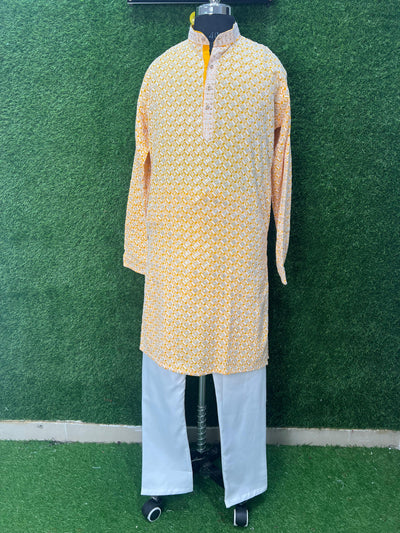 Men’s Kurta Set with Elegant Sequin Work