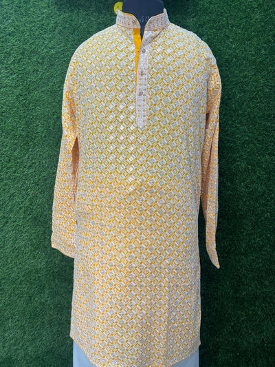 Men’s Kurta Set with Elegant Sequin Work