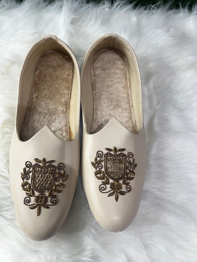 Men's Traditional Mojari Sherwani Loafer, Wedding Punjabi Jutti, Ethnic Footwear