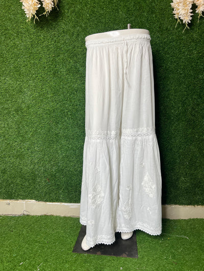 Plus Size Modal Chikankari Handwork Gharara