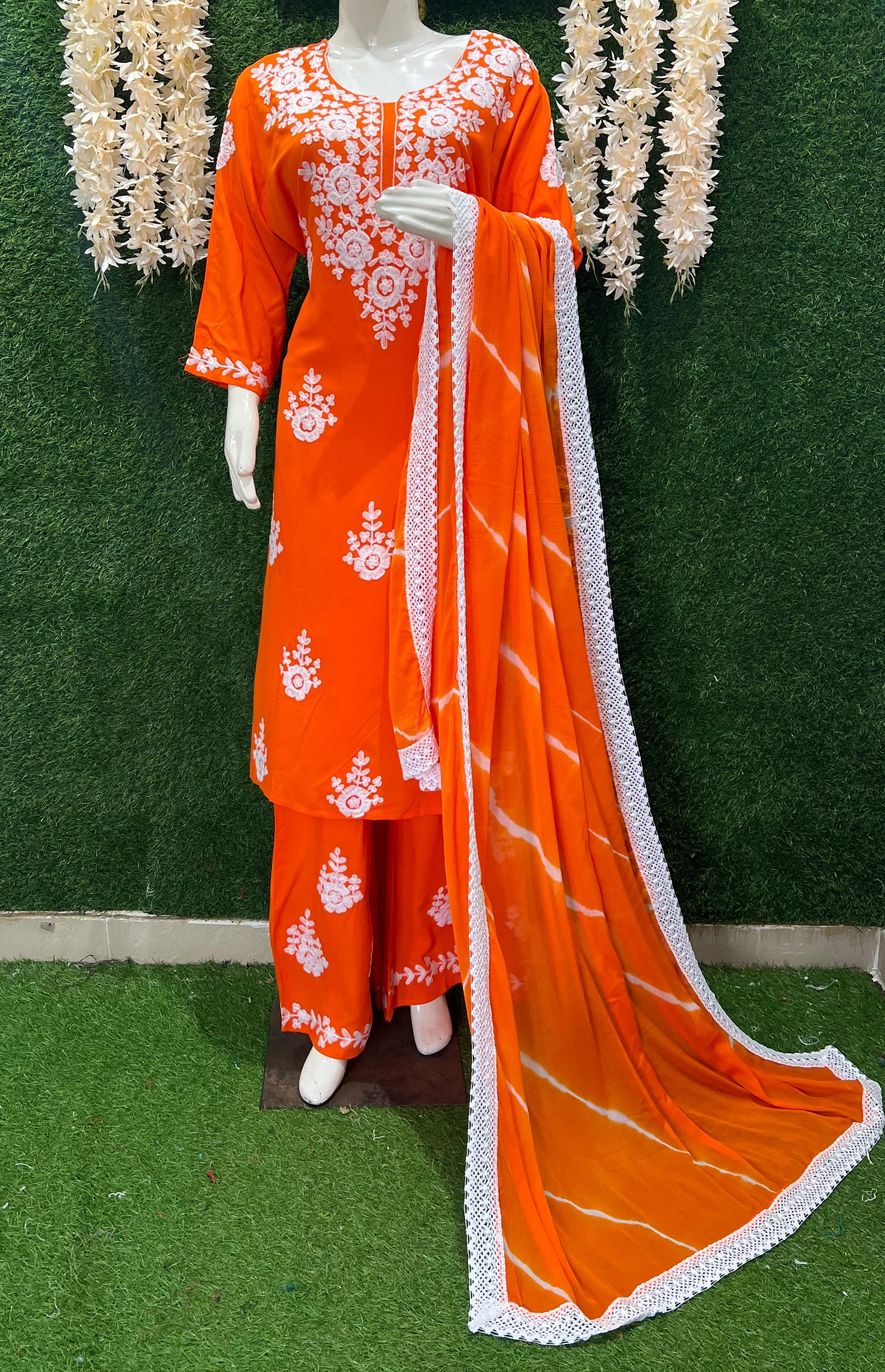 Elegant Embroidered Kurta Pant Set