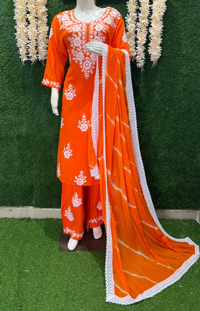 Elegant Embroidered Kurta Pant Set