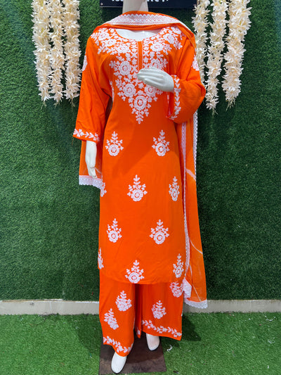 Elegant Embroidered Kurta Pant Set