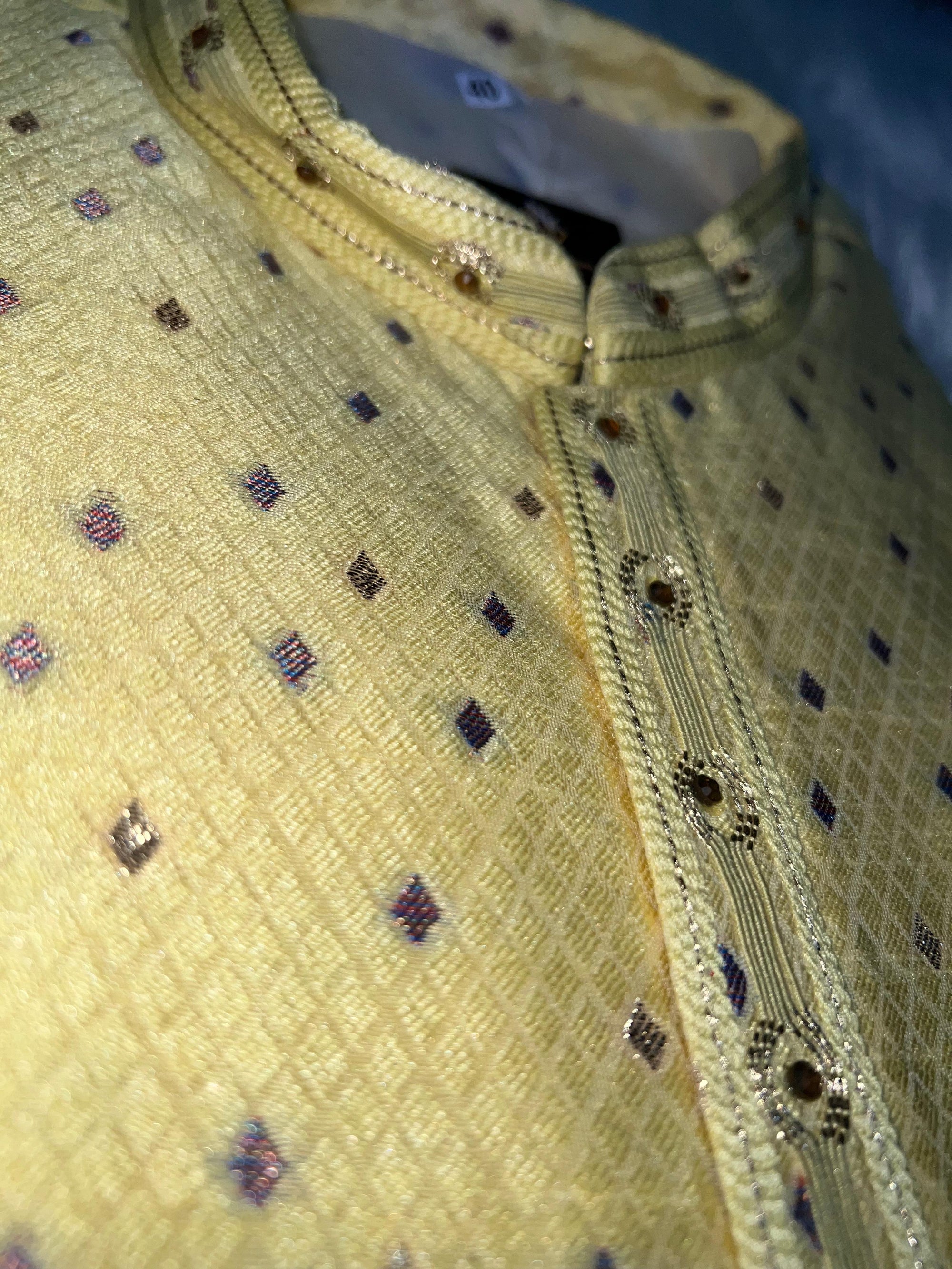 Elegant Silk Self-Check Zari Weave Kurta Pajama Set with Full Lining