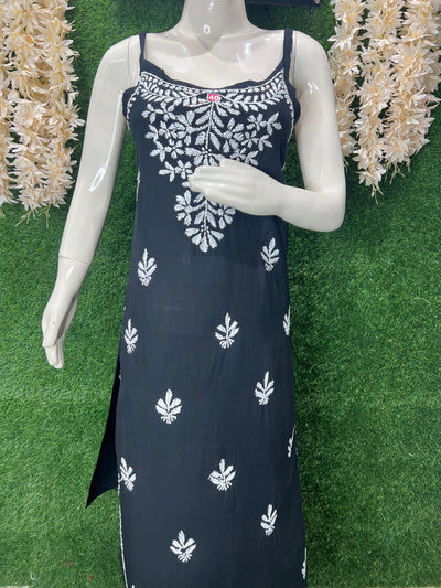 Sleeveless Lucknowi Chikankari Co-ord Set