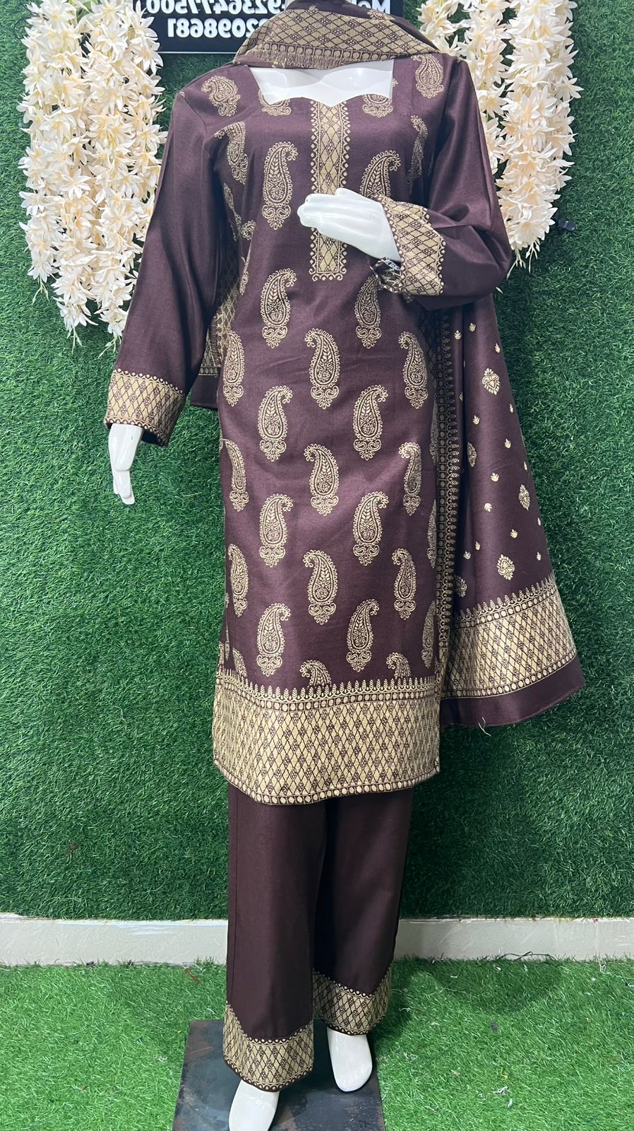 Pashmina Banarasi Weaving Suit Set