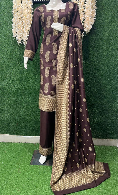 Pashmina Banarasi Weaving Suit Set